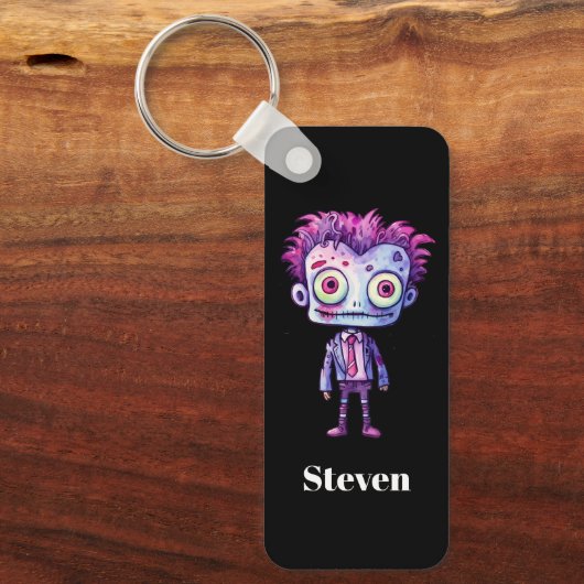 Funny Frankenstein Monster Halloween Spaß Schlüsselanhänger (Vorderseite)