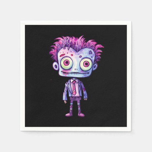 Funny Frankenstein Monster Halloween Spaß Serviette (Vorderseite)