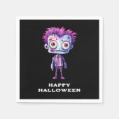 Funny Frankenstein Monster Halloween Spaß Serviette (Vorderseite)
