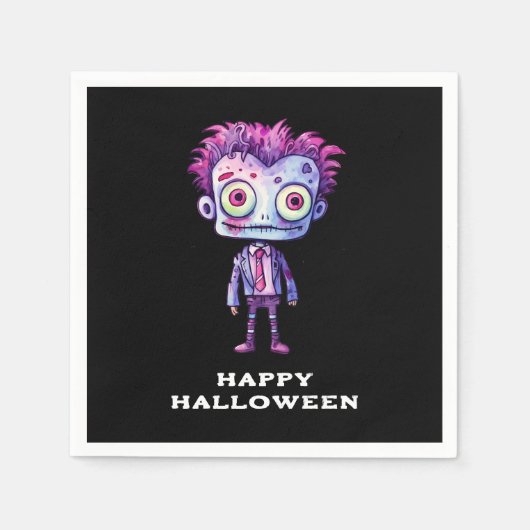 Funny Frankenstein Monster Halloween Spaß Serviette (Vorderseite)