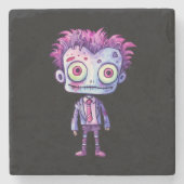 Funny Frankenstein Monster Halloween Spaß Steinuntersetzer (Vorderseite)