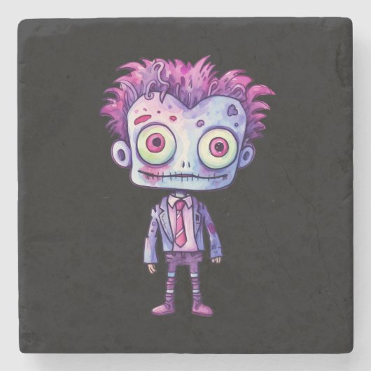 Funny Frankenstein Monster Halloween Spaß Steinuntersetzer (Vorderseite)