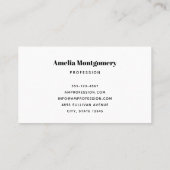 Funny Frankenstein Monster Halloween Spaß Visitenkarte (Rückseite)