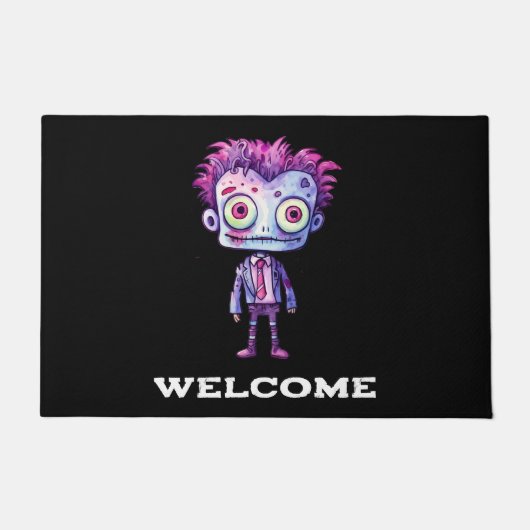 Funny Frankenstein Monster Halloween Spaß Willkomm Fußmatte (Vorderseite)