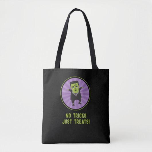 Funny Frankenstein Monster Halloween Tasche (Vorderseite)