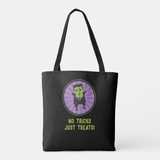 Funny Frankenstein Monster Halloween Tasche (Rückseite)