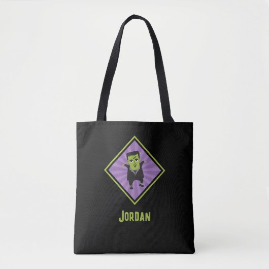 Funny Frankenstein Monster Halloween Tasche (Vorderseite)