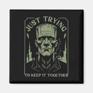Funny Frankenstein Monster versucht es einfach Beh Magnet