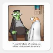 Funny Frankenstein Spaß Halloween Stickers (Vorderseite)