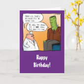 Funny Frankensteins Doctor Birthday Card Karte (Gelbe Blume)