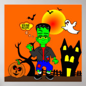 Funny Frankensteins Monsterbild Poster (Vorne)