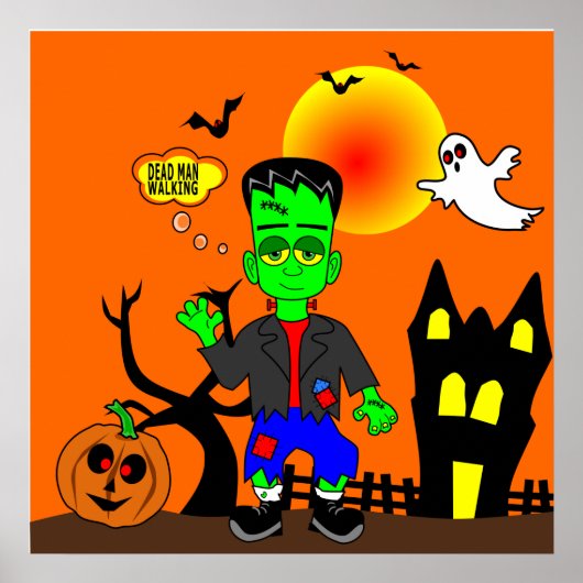Funny Frankensteins Monsterbild Poster (Vorne)