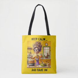 Funny Frazzled Lady Baker Cartoons Tasche