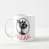 Funny Freak Rudolph The Red Nosed Reindeer Christm Kaffeetasse (Links)