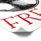 Funny Freak Rudolph The Red Nosed Reindeer Christm Poster (Ecke)