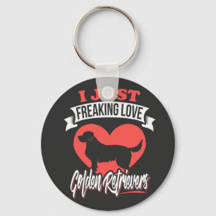 Funny Freaking Liebe meine Golden Retriever Schlüsselanhänger