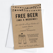 Funny Free Beer und eine Hochzeit