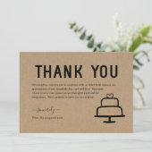 Funny Free Cake Danke Karte (Stehend Vorderseite)