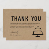 Funny Free Cake Danke Karte (Vorne/Hinten)