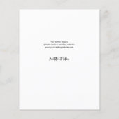 Funny Free Cake Open Bar Wedding Save the Date Flyer (Hinten)