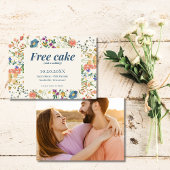 Funny Free Cake Wildblumen Hochzeit Save the Date