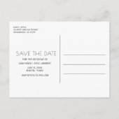 Funny Free Drinks 3 Foto Hochzeit Save the Date Ankündigungspostkarte (Rückseite)