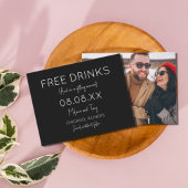 Funny Free Drinks Foto Einfache Hochzeit Save The Date