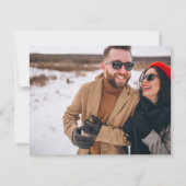 Funny Free Drinks Foto Einfache Hochzeit Save The Date (Rückseite)