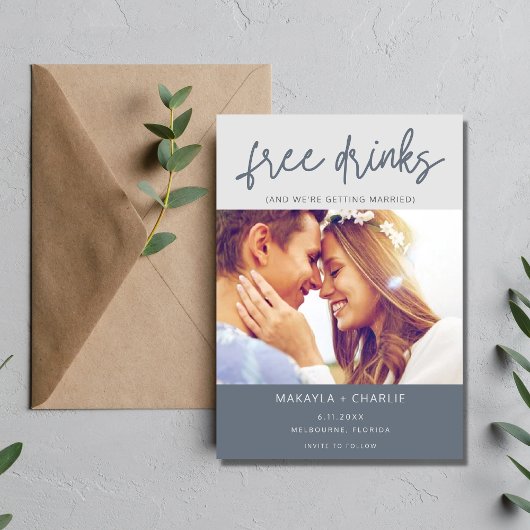 Funny Free Drinks Foto Moderne Hochzeiten Save The Date