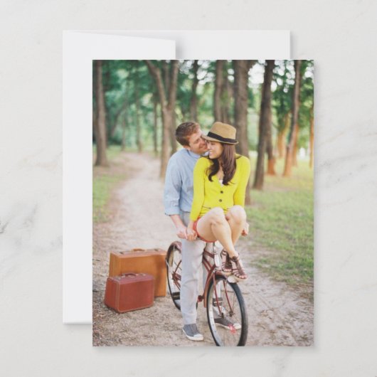 Funny Free Drinks Foto Vertikal speichern Sie die  Save The Date (Rückseite)