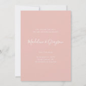 Funny Free Drinks Hochzeit Rose Gold Save the Date (Rückseite)