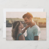 Funny Free Drinks Modernes Foto Hochzeit Save The Date (Rückseite)