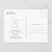 Funny Free Drinks Wedding Foto retten die Daten Ankündigungspostkarte (Rückseite)