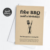 Funny Free GRILLEN Birthday Party Einladung