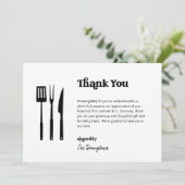 Funny Free GRILLEN Wedding Danke-Card Dankeskarte (Stehend Vorderseite)