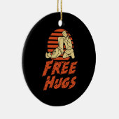 Funny Free Hugs - Brasilianisch Jiu-Jitsu, BJJ Gif Keramik Ornament (Rechts)