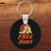Funny Free Hugs - Brasilianisch Jiu-Jitsu, BJJ Gif Schlüsselanhänger (Vorderseite)