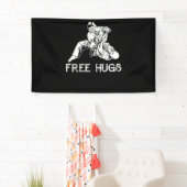Funny Free Hugs Brasilianischer Jiu-Jitsu MIXED MA Banner (Insitu)