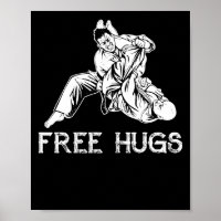 Funny Free Hugs Brasilianischer Jiu-Jitsu MIXED MA