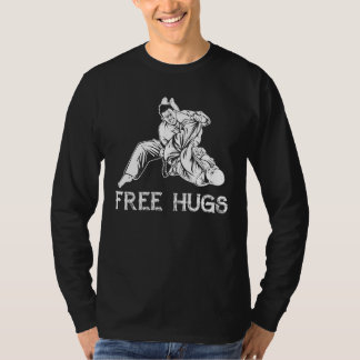 Funny Free Hugs Brazilian Jiu-Jitsu MMA BJJ T-Shirt