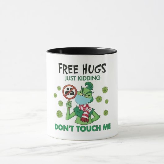 Funny Free Hugs einfach Weihnachten beenden Tasse (Zentrum)