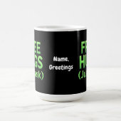 Funny Free Hugs Frag Family Sarcastic & Fun Kaffeetasse (Mittel)
