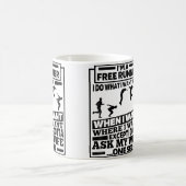Funny Free Running - Traceur Runner Parkour Kaffeetasse (Mittel)