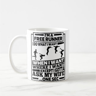 Funny Free Running - Traceur Runner Parkour Kaffeetasse