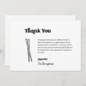 Funny Free Sushi Wedding Danke Karte (Vorne/Hinten)