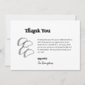 Funny Free Tacos Wedding Danke Karte (Vorderseite)