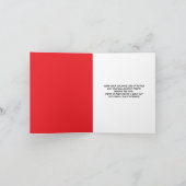 Funny Freezing Golf Ball Weihnachten Karte (Innenseite)