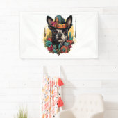 Funny French Bulldog Art Classic T - Shirt Banner (Insitu)