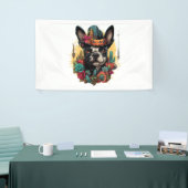 Funny French Bulldog Art Classic T - Shirt Banner (Messeveranstaltung)