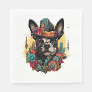 Funny French Bulldog Art Classic T - Shirt Serviette